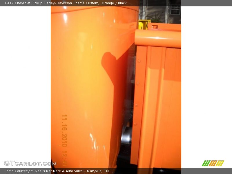 Orange / Black 1937 Chevrolet Pickup Harley-Davidson Theme Custom