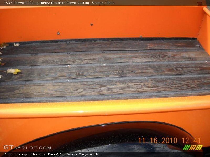 Orange / Black 1937 Chevrolet Pickup Harley-Davidson Theme Custom
