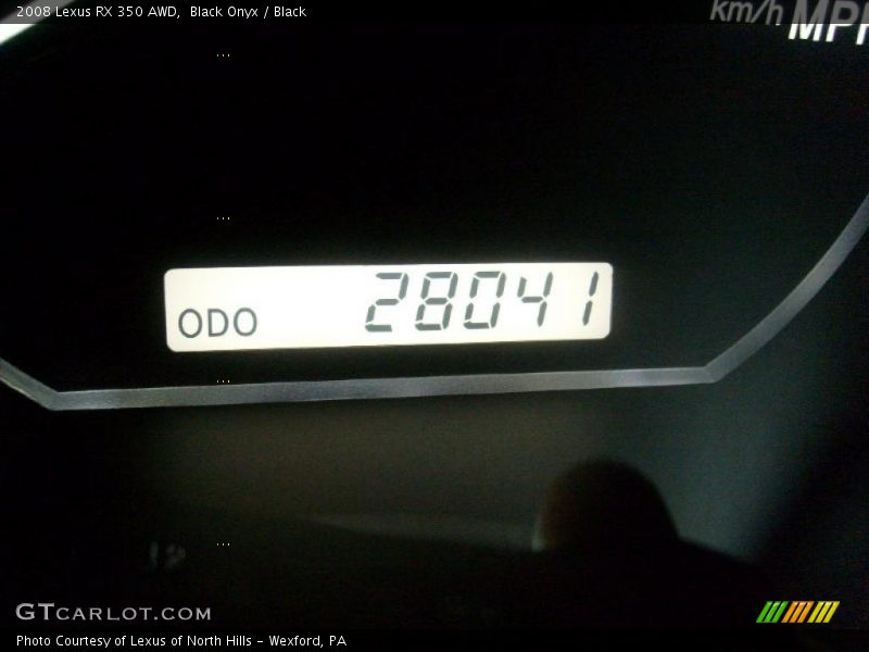 Black Onyx / Black 2008 Lexus RX 350 AWD