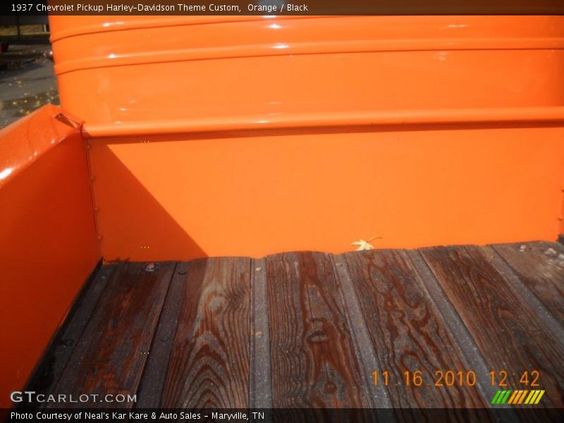 Orange / Black 1937 Chevrolet Pickup Harley-Davidson Theme Custom