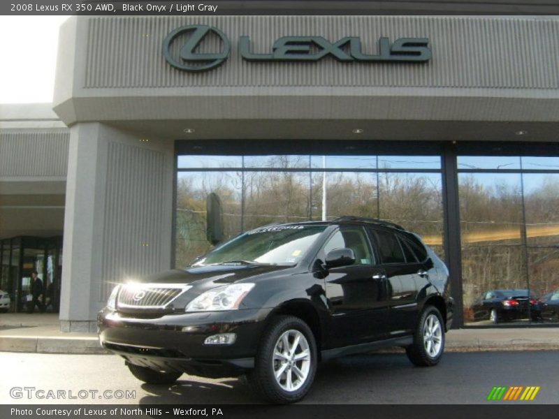 Black Onyx / Light Gray 2008 Lexus RX 350 AWD