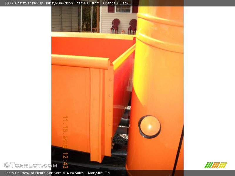 Orange / Black 1937 Chevrolet Pickup Harley-Davidson Theme Custom