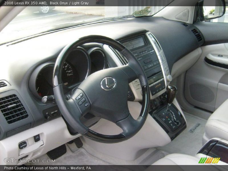 Black Onyx / Light Gray 2008 Lexus RX 350 AWD