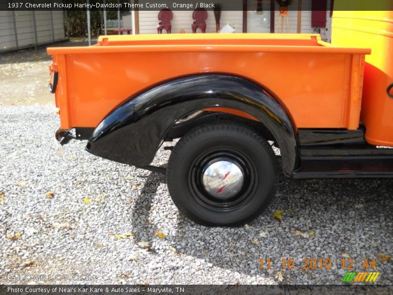 Orange / Black 1937 Chevrolet Pickup Harley-Davidson Theme Custom