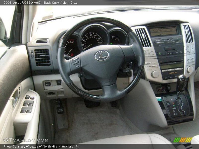 Black Onyx / Light Gray 2008 Lexus RX 350 AWD