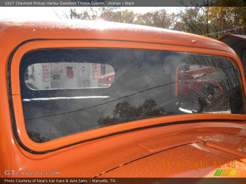 Orange / Black 1937 Chevrolet Pickup Harley-Davidson Theme Custom