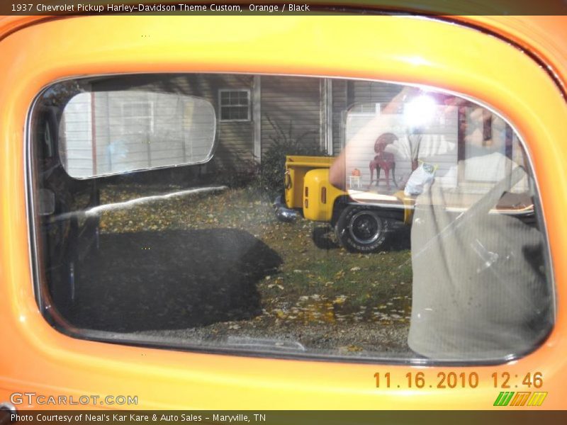 Orange / Black 1937 Chevrolet Pickup Harley-Davidson Theme Custom