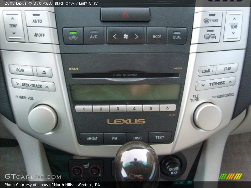 Black Onyx / Light Gray 2008 Lexus RX 350 AWD