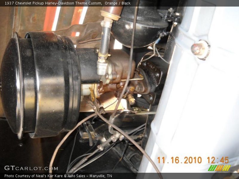 Orange / Black 1937 Chevrolet Pickup Harley-Davidson Theme Custom