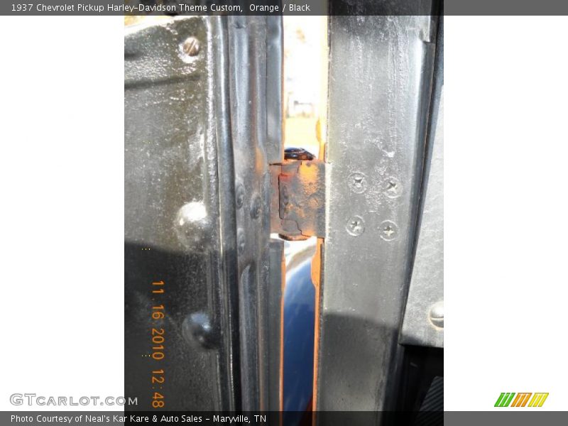Orange / Black 1937 Chevrolet Pickup Harley-Davidson Theme Custom