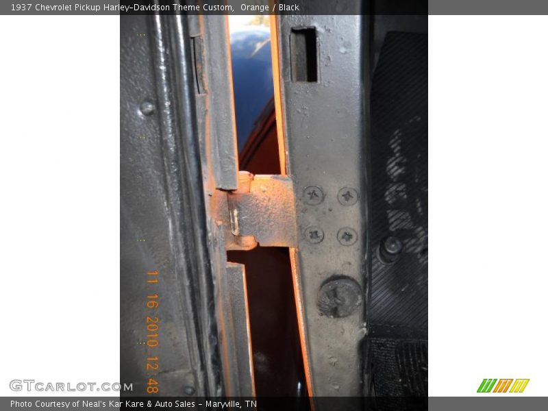 Orange / Black 1937 Chevrolet Pickup Harley-Davidson Theme Custom
