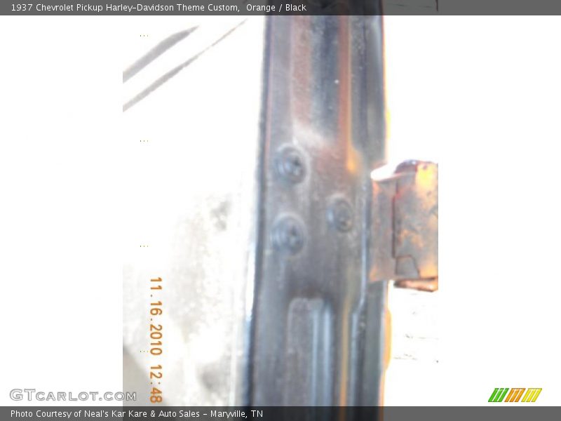 Orange / Black 1937 Chevrolet Pickup Harley-Davidson Theme Custom