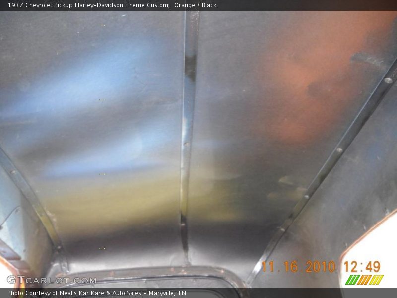 Orange / Black 1937 Chevrolet Pickup Harley-Davidson Theme Custom