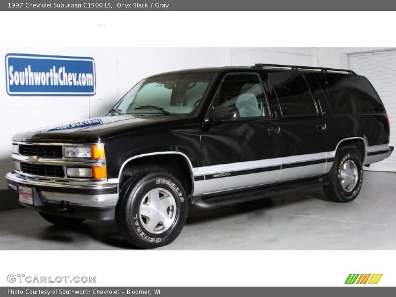 Onyx Black / Gray 1997 Chevrolet Suburban C1500 LS