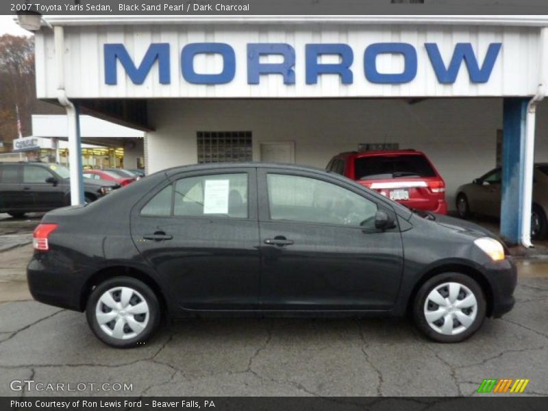 Black Sand Pearl / Dark Charcoal 2007 Toyota Yaris Sedan