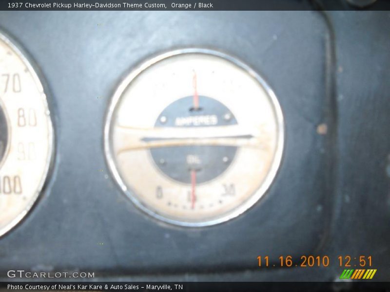 Orange / Black 1937 Chevrolet Pickup Harley-Davidson Theme Custom