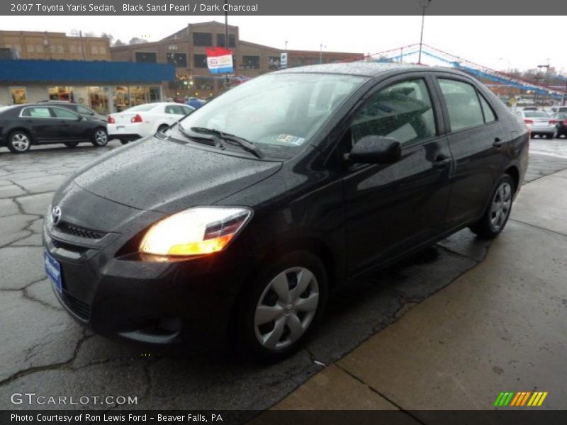 Black Sand Pearl / Dark Charcoal 2007 Toyota Yaris Sedan