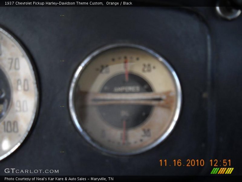 Orange / Black 1937 Chevrolet Pickup Harley-Davidson Theme Custom