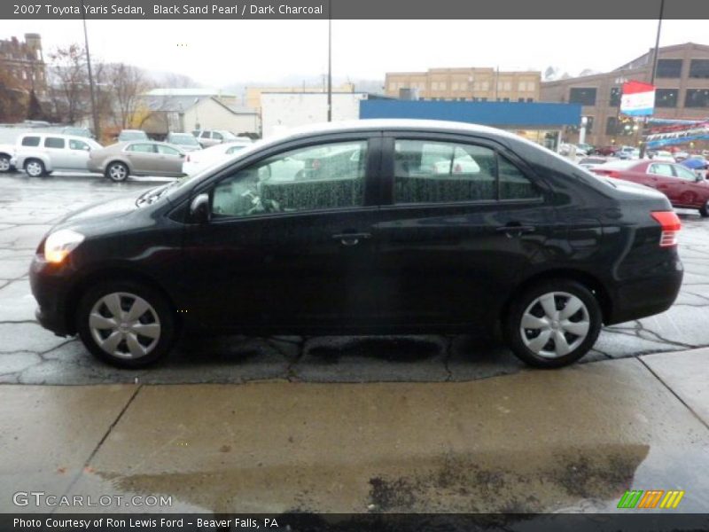 Black Sand Pearl / Dark Charcoal 2007 Toyota Yaris Sedan