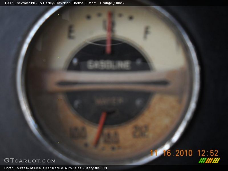 Orange / Black 1937 Chevrolet Pickup Harley-Davidson Theme Custom