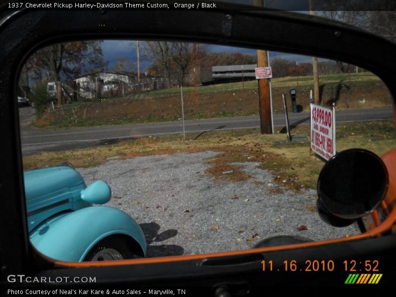 Orange / Black 1937 Chevrolet Pickup Harley-Davidson Theme Custom