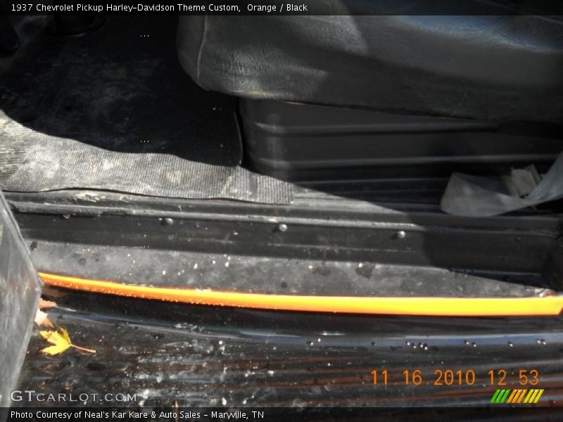 Orange / Black 1937 Chevrolet Pickup Harley-Davidson Theme Custom
