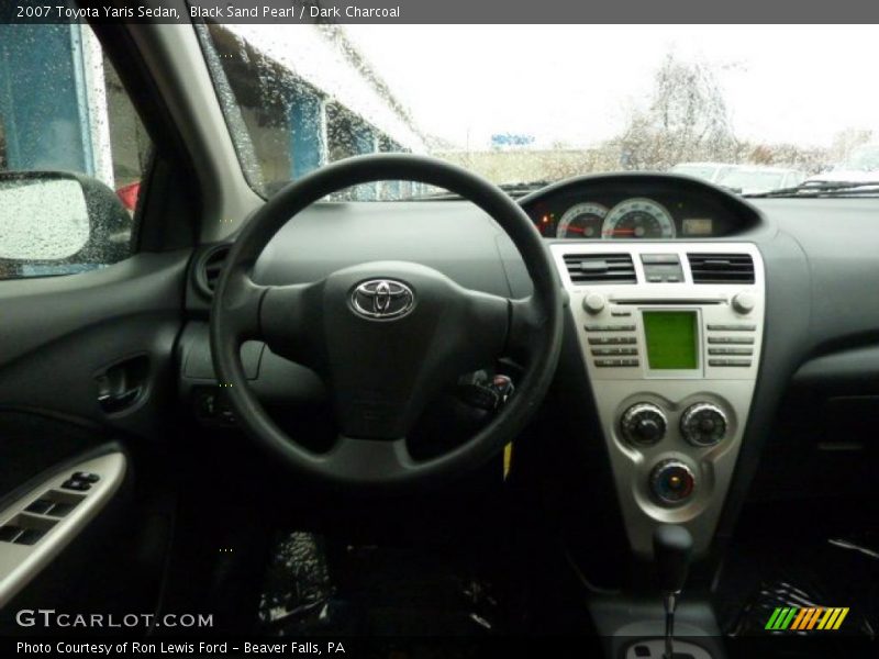 Black Sand Pearl / Dark Charcoal 2007 Toyota Yaris Sedan