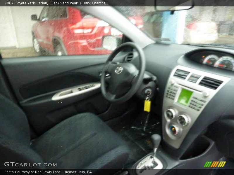 Black Sand Pearl / Dark Charcoal 2007 Toyota Yaris Sedan