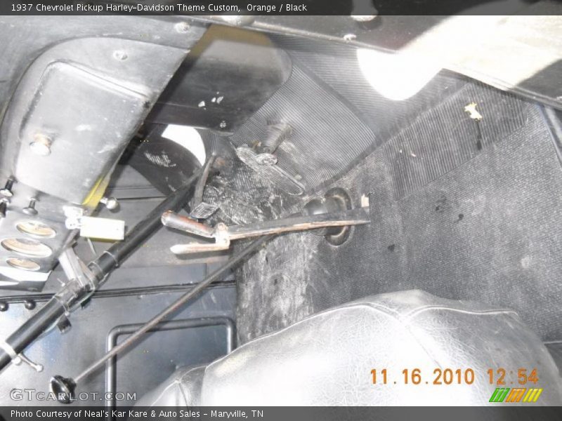 Orange / Black 1937 Chevrolet Pickup Harley-Davidson Theme Custom