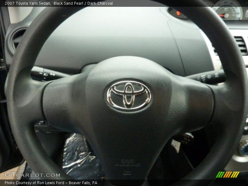Black Sand Pearl / Dark Charcoal 2007 Toyota Yaris Sedan