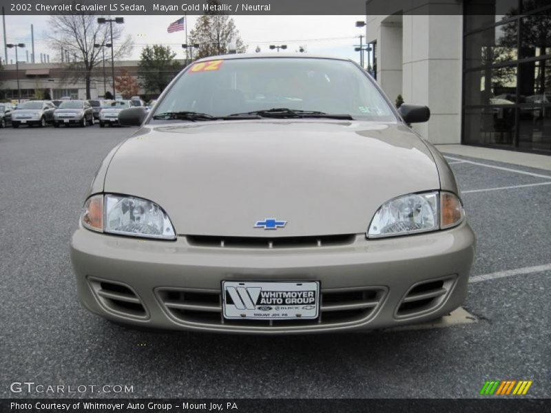Mayan Gold Metallic / Neutral 2002 Chevrolet Cavalier LS Sedan