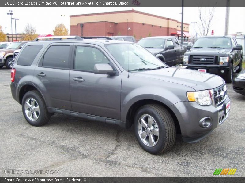Sterling Grey Metallic / Charcoal Black 2011 Ford Escape Limited V6