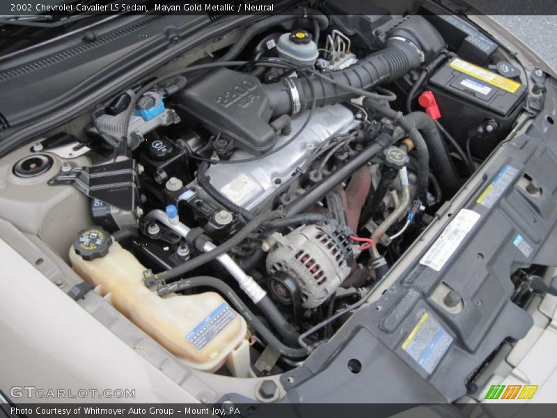  2002 Cavalier LS Sedan Engine - 2.2 Liter OHV 8-Valve 4 Cylinder