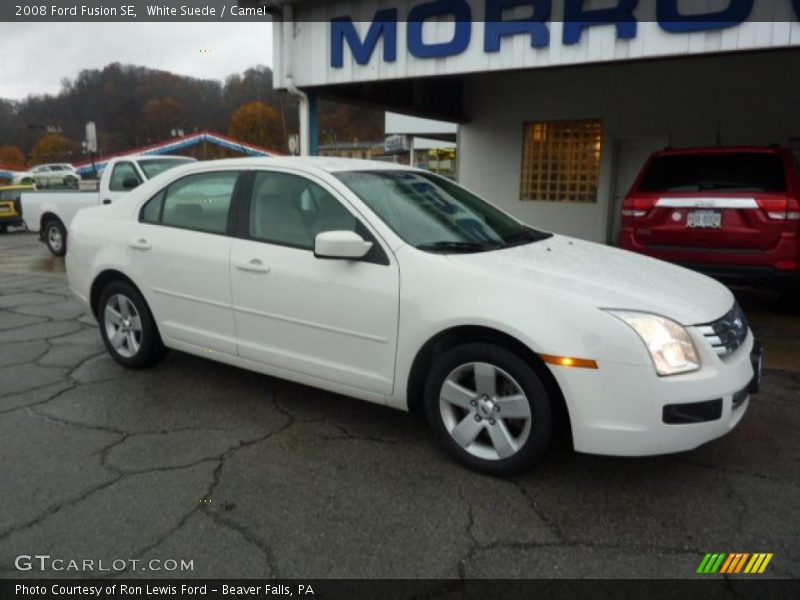 White Suede / Camel 2008 Ford Fusion SE