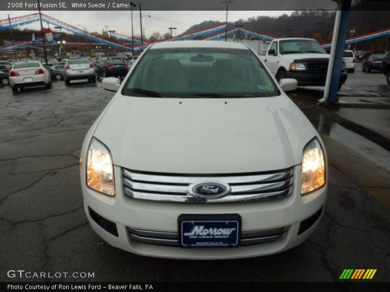 White Suede / Camel 2008 Ford Fusion SE