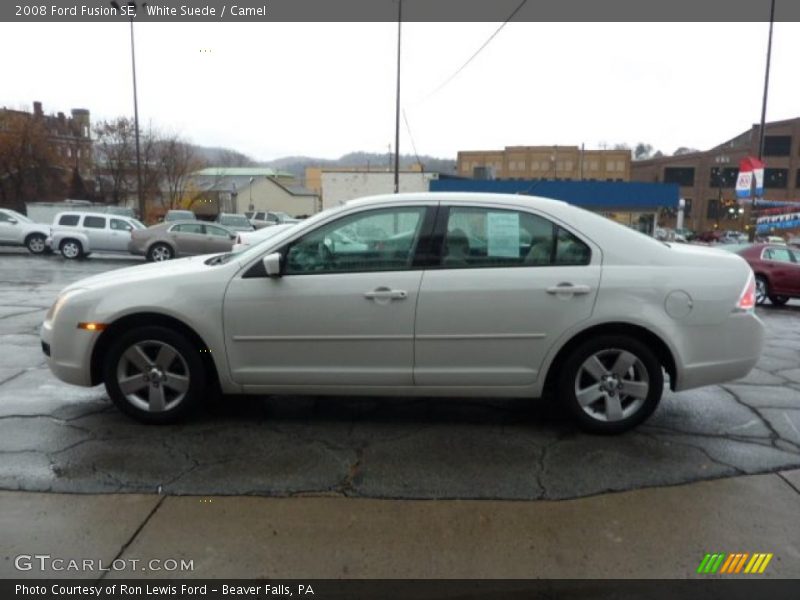 White Suede / Camel 2008 Ford Fusion SE