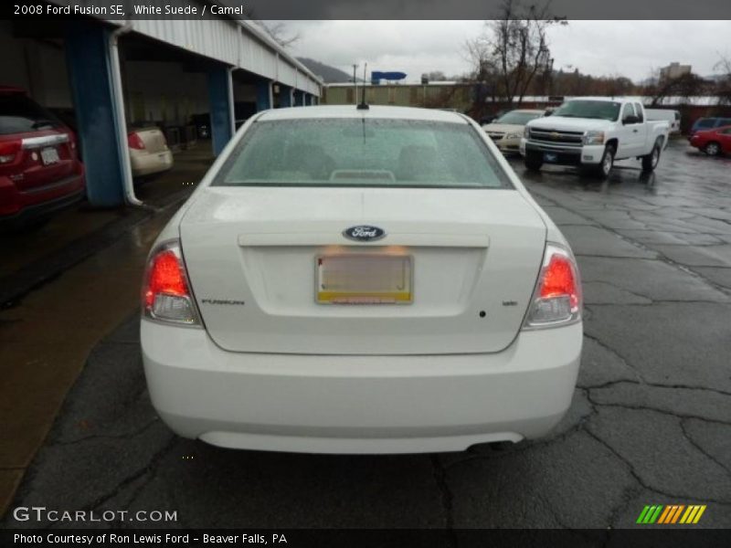 White Suede / Camel 2008 Ford Fusion SE