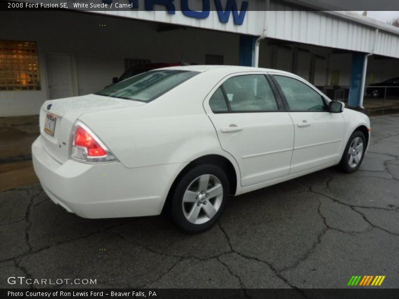 White Suede / Camel 2008 Ford Fusion SE