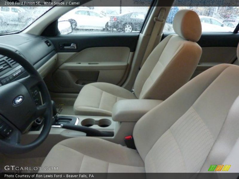 White Suede / Camel 2008 Ford Fusion SE