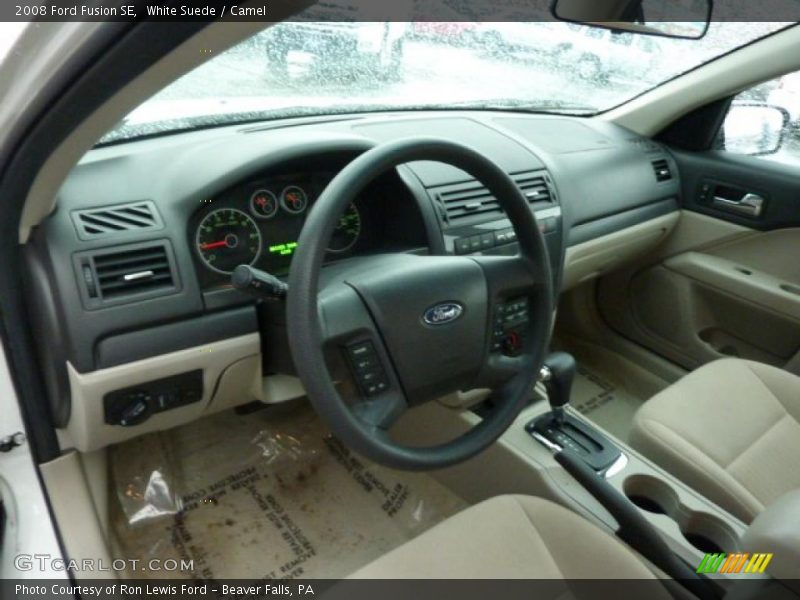 White Suede / Camel 2008 Ford Fusion SE
