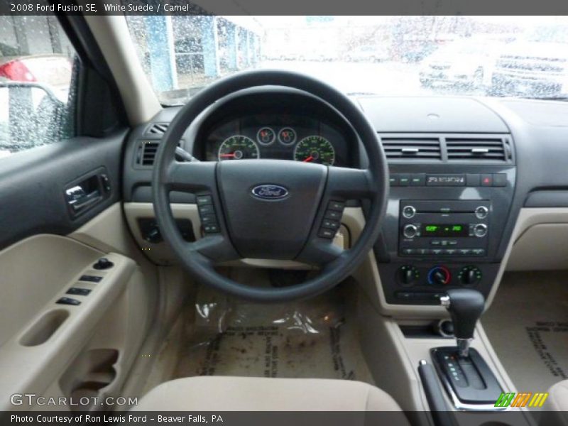 White Suede / Camel 2008 Ford Fusion SE