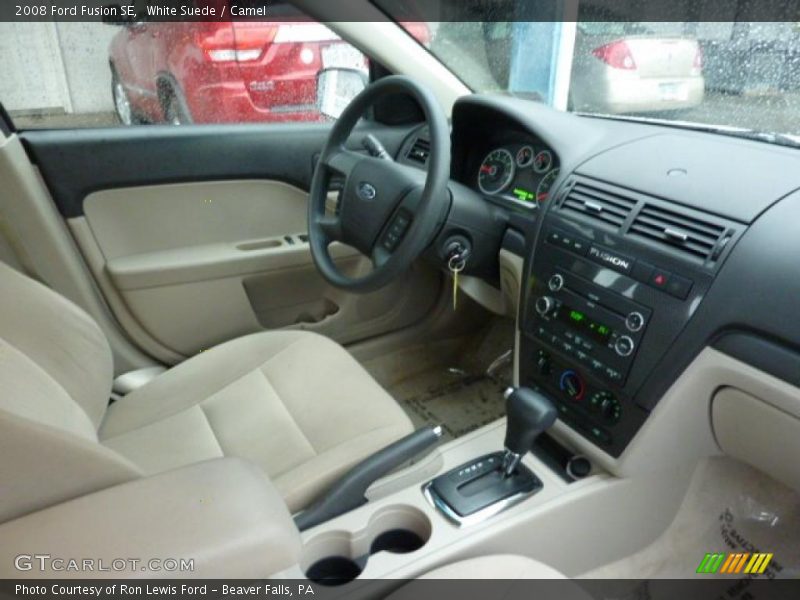 White Suede / Camel 2008 Ford Fusion SE