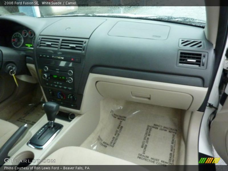 White Suede / Camel 2008 Ford Fusion SE