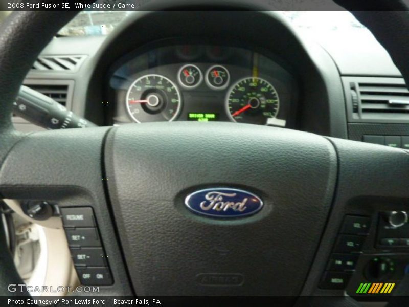 White Suede / Camel 2008 Ford Fusion SE