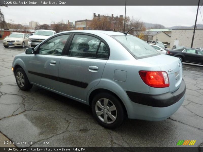 Polar Blue / Gray 2008 Kia Rio LX Sedan