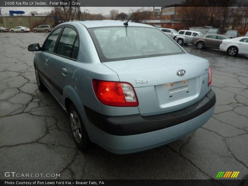 Polar Blue / Gray 2008 Kia Rio LX Sedan