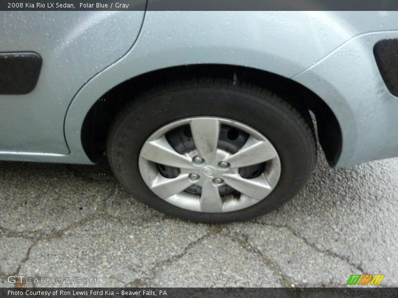 Polar Blue / Gray 2008 Kia Rio LX Sedan