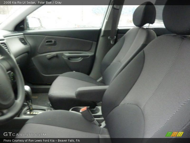 Polar Blue / Gray 2008 Kia Rio LX Sedan