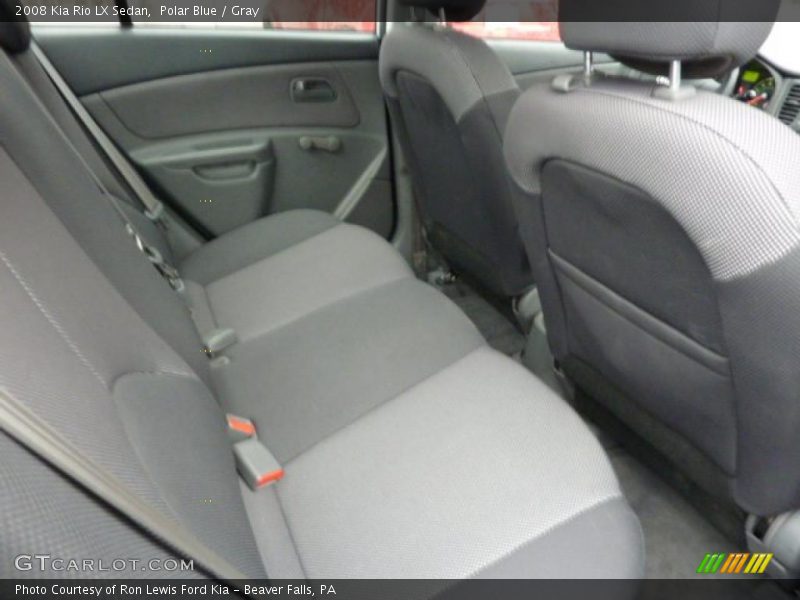 Polar Blue / Gray 2008 Kia Rio LX Sedan