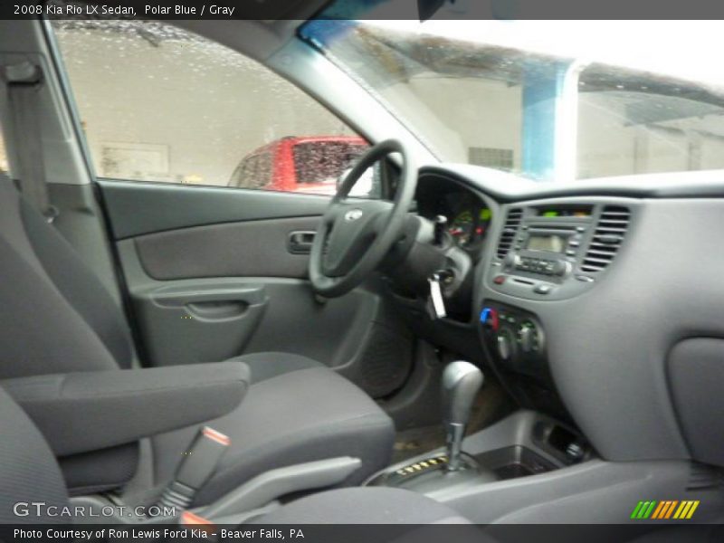 Polar Blue / Gray 2008 Kia Rio LX Sedan